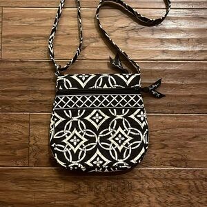Vera Bradley Concerto Black and White Crossbody